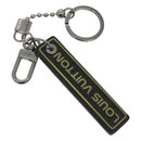 LOUIS VUITTON Porte Cles Tab Key Ring Leather Black MP2211 LV Auth bs25709-1