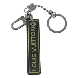 LOUIS VUITTON Porte Cles Tab Key Ring Leather Black MP2211 LV Auth bs25709 - 0