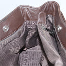 CHANEL Shoulder Bag Caviar Skin Brown CC Auth bs25719-21