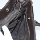 CHANEL Shoulder Bag Caviar Skin Brown CC Auth bs25719-22