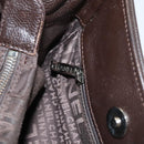 CHANEL Shoulder Bag Caviar Skin Brown CC Auth bs25719-23