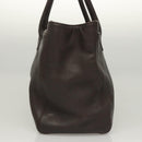 CHANEL Shoulder Bag Caviar Skin Brown CC Auth bs25719-4