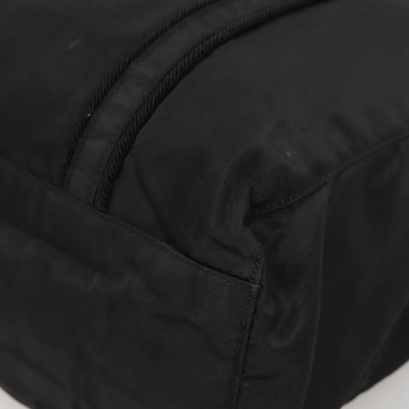 PRADA Shoulder Bag Nylon Black Silver Auth bs25727