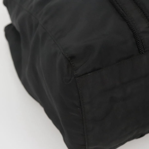 PRADA Shoulder Bag Nylon Black Silver Auth bs25727