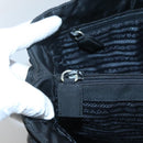 PRADA Shoulder Bag Nylon Black Silver Auth bs25727-10