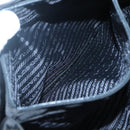 PRADA Shoulder Bag Nylon Black Silver Auth bs25727-21