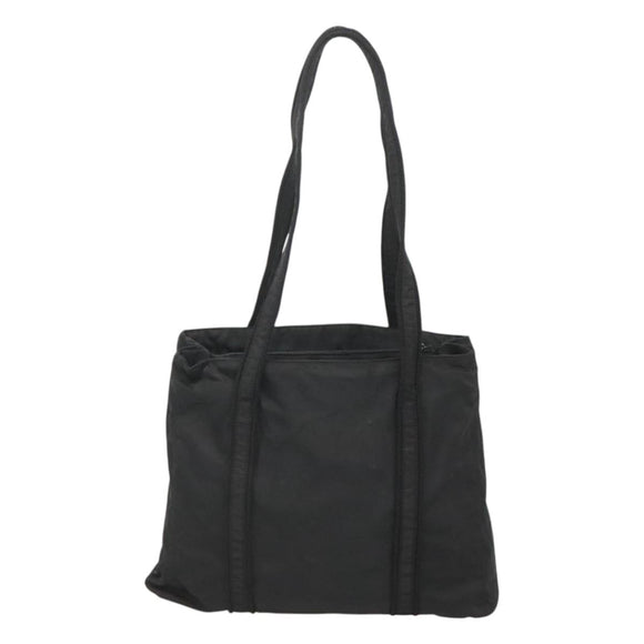 PRADA Shoulder Bag Nylon Black Silver Auth bs25727