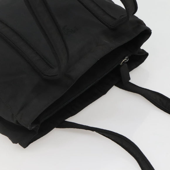 PRADA Shoulder Bag Nylon Black Silver Auth bs25727