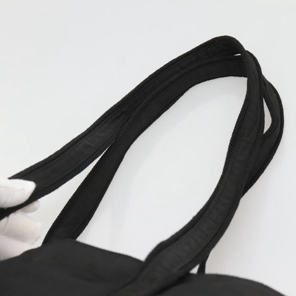 PRADA Shoulder Bag Nylon Black Silver Auth bs25727