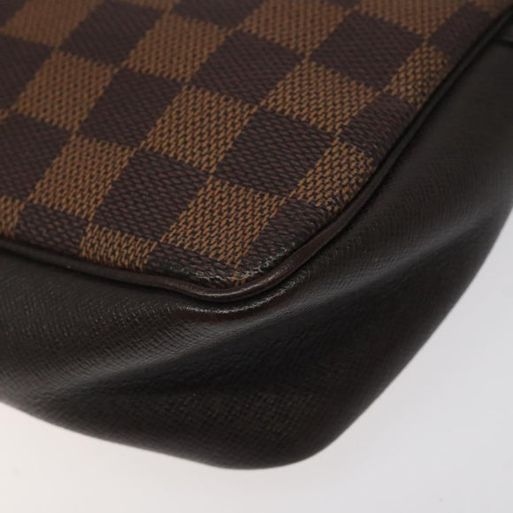 LOUIS VUITTON Damier Ebene Trousse Makeup Pouch N51982 LV Auth bs25736