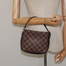 LOUIS VUITTON Damier Ebene Trousse Makeup Pouch N51982 LV Auth bs25736-22