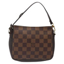 LOUIS VUITTON Damier Ebene Trousse Makeup Pouch N51982 LV Auth bs25736-2