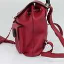 GUCCI Bamboo Backpack Leather Outlet Pink 370833 Auth bs25742-3
