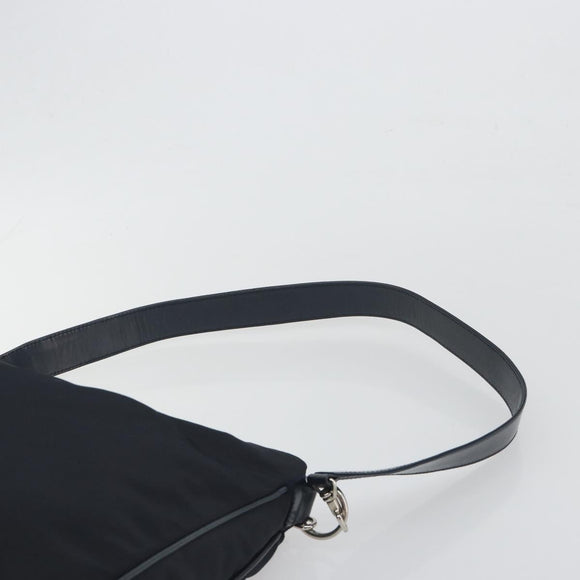 GUCCI Bamboo Handtasche Canvas 2-Wege Navy Silber 001 1577 Auth bs25743
