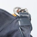 GUCCI Bamboo Handtasche Canvas 2-Wege Navy Silber 001 1577 Auth bs25743-18