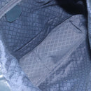 GUCCI Bamboo Handtasche Canvas 2-Wege Navy Silber 001 1577 Auth bs25743-21