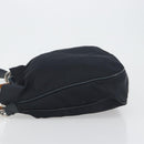 GUCCI Bamboo Handtasche Canvas 2-Wege Navy Silber 001 1577 Auth bs25743-4