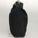 GUCCI Bamboo Hand Bag Canvas 2way Navy Silver 001 1577 Auth bs25743-4