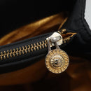 Gianni Versace Tote Bag Nylon Black Gold Auth bs25747-9