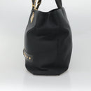 Gianni Versace Tote Bag Nylon Black Gold Auth bs25747-4