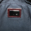 FENDI Zucchino Canvas Shoulder Bag Brown Black Auth bs25758-17