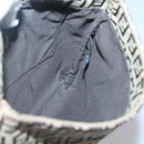 FENDI Zucchino Canvas Shoulder Bag Brown Black Auth bs25758-18