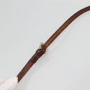 FENDI Zucchino Canvas Shoulder Bag Brown Black Auth bs25758-8