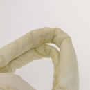 CHANEL Coco Cocoon Hand Bag Nylon White Silver CC Auth bs25763-8