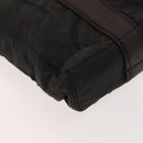 HERMES Acapulco Cabas MM Tote Bag Nylon Brown Auth bs25764-9
