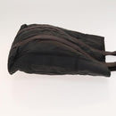 HERMES Acapulco Cabas MM Tote Bag Nylon Brown Auth bs25764-3