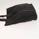 HERMES Acapulco Cabas MM Tote Bag Nylon Brown Auth bs25764-4