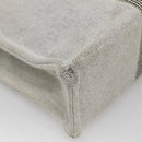 HERMES New Fourre Tout MM Hand Bag Canvas Gray Silver Auth bs25765-11