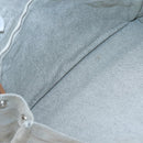 HERMES New Fourre Tout MM Hand Bag Canvas Gray Silver Auth bs25765-14