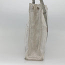 HERMES New Fourre Tout MM Hand Bag Canvas Gray Silver Auth bs25765-4