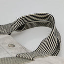 HERMES New Fourre Tout MM Hand Bag Canvas Gray Silver Auth bs25765-8