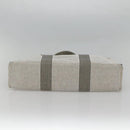 HERMES New Fourre Tout MM Hand Bag Canvas Gray Silver Auth bs25765-9