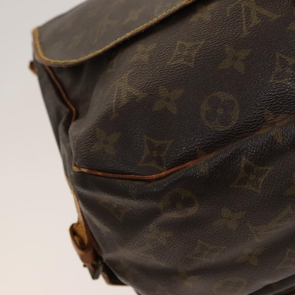 LOUIS VUITTON Monogram Saumur 35 Shoulder Bag M42254 LV Auth bs25771