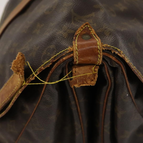 LOUIS VUITTON Monogram Saumur 35 Shoulder Bag M42254 LV Auth bs25771