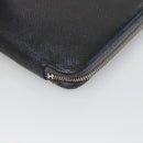 HERMES Long Wallet Leather Navy Auth bs25774-15