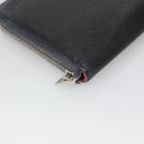 HERMES Long Wallet Leather Navy Auth bs25774-16