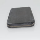 HERMES Long Wallet Leather Navy Auth bs25774-3