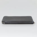 HERMES Long Wallet Leather Navy Auth bs25774-6