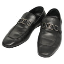 LOUIS VUITTON Driving Shoes Leather Black LV Auth bs25780-1