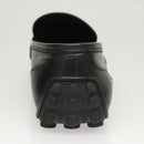 LOUIS VUITTON Driving Shoes Leather Black LV Auth bs25780-12