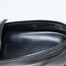 LOUIS VUITTON Driving Shoes Leather Black LV Auth bs25780-16