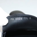 LOUIS VUITTON Driving Shoes Leather Black LV Auth bs25780-18
