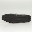 LOUIS VUITTON Driving Shoes Leather Black LV Auth bs25780-7