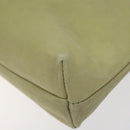 Salvatore Ferragamo Shoulder Bag Suede Green Gold Auth bs25782-9