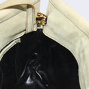 Salvatore Ferragamo Shoulder Bag Suede Green Gold Auth bs25782-17