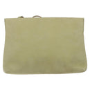 Salvatore Ferragamo Shoulder Bag Suede Green Gold Auth bs25782-3